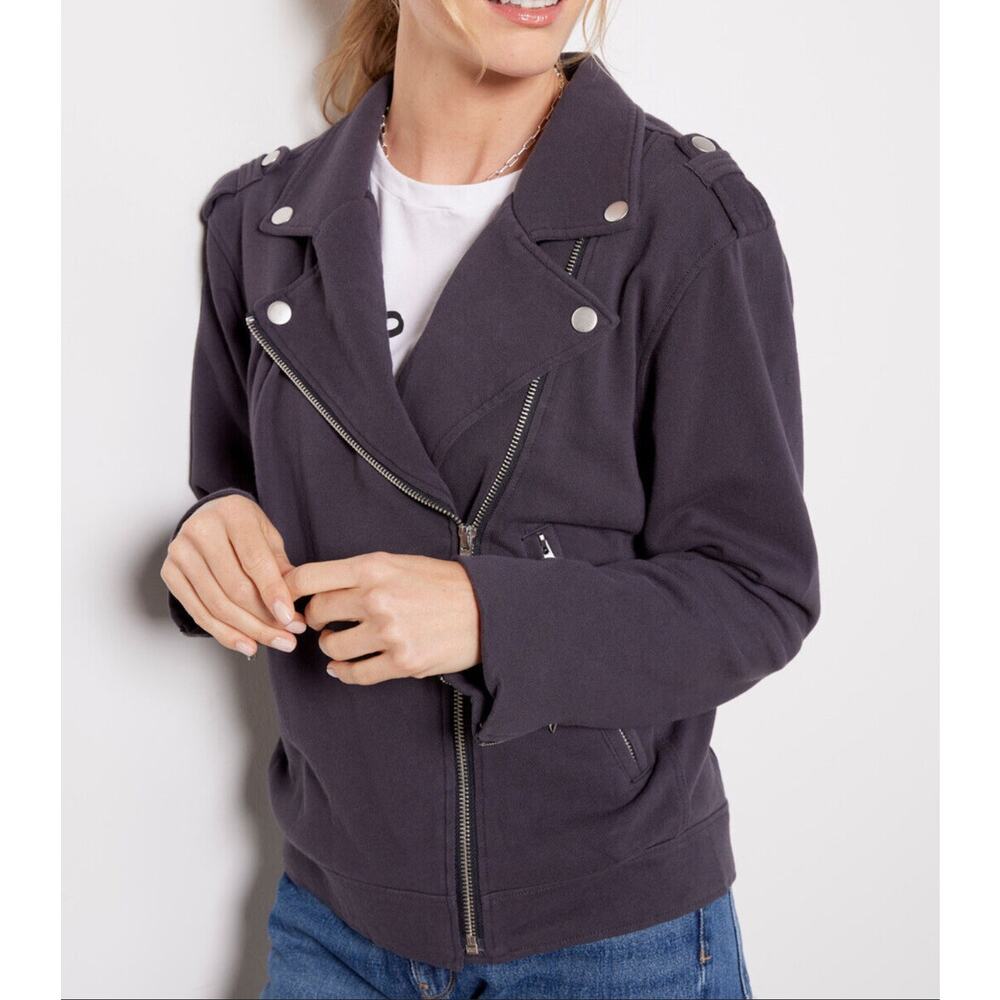 Evereve Dark Gray Biker Jacket